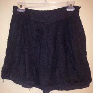 Free People Black Lace Skirt M